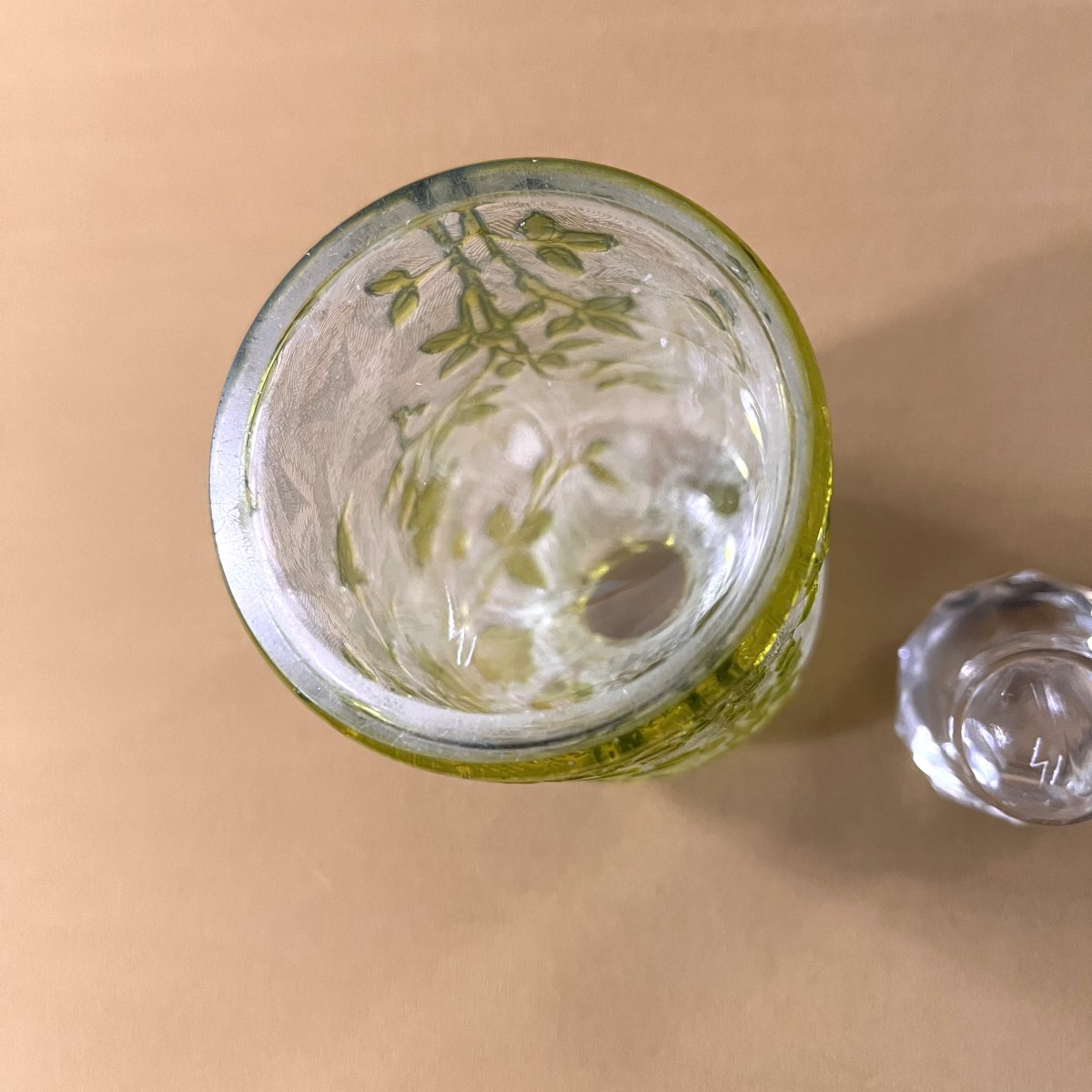 Baccarat - Antique Acid-etched Crystal Perfume Bottle, Eglantier Model-photo-8