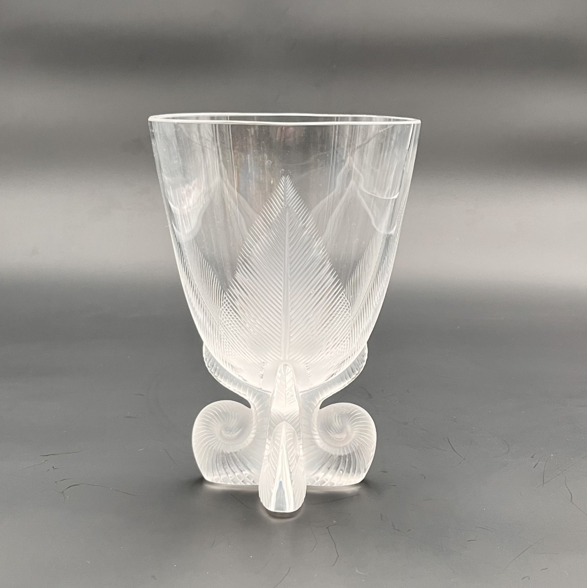 LALIQUE FRANCE - vase en cristal, modèle OSMONDE-photo-3