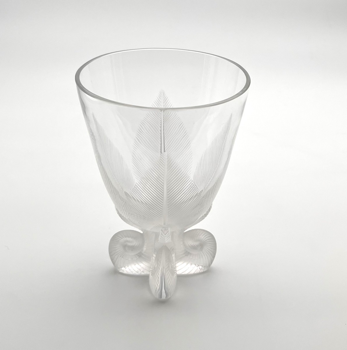 LALIQUE FRANCE - vase en cristal, modèle OSMONDE-photo-1