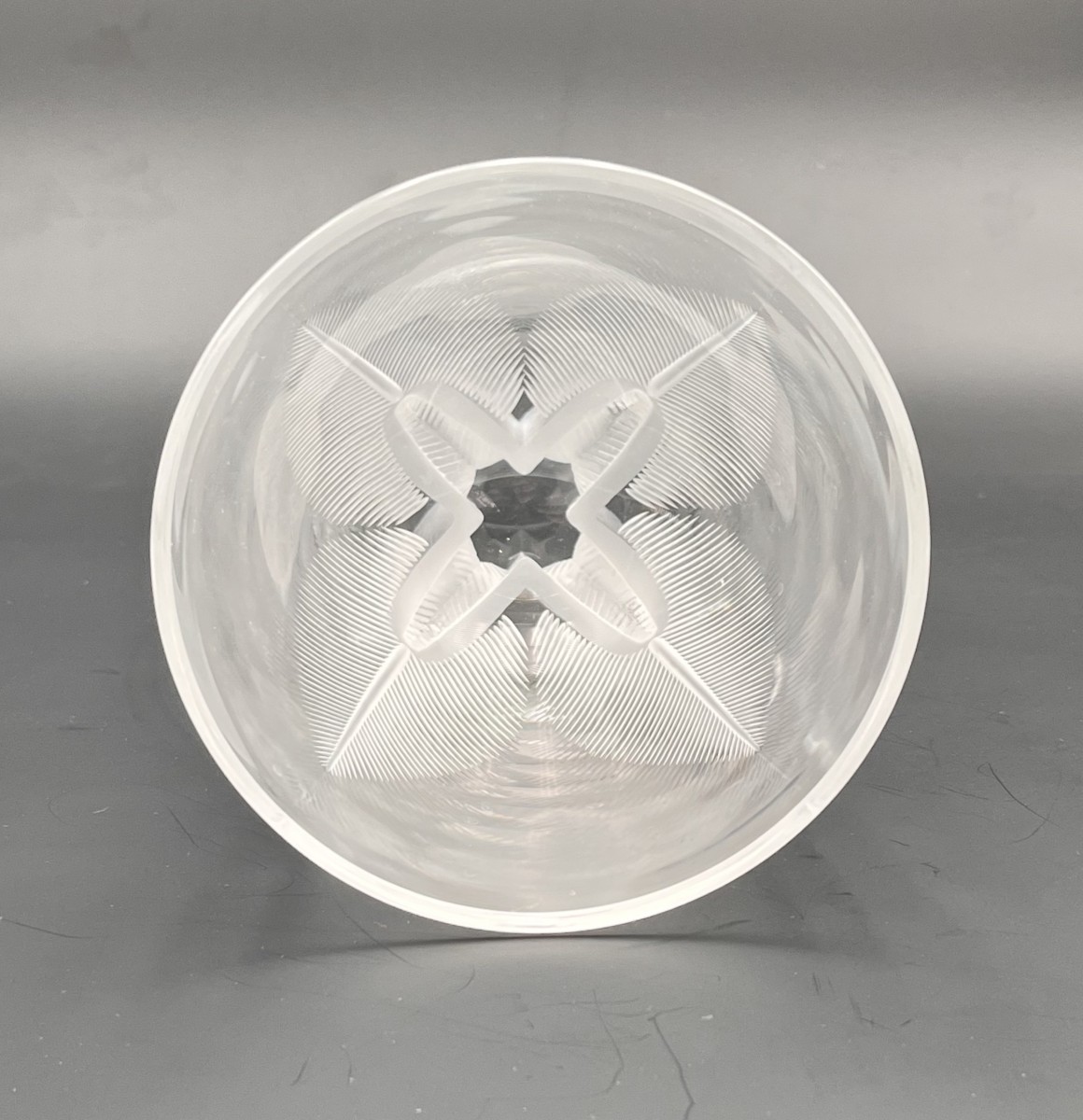 LALIQUE FRANCE - vase en cristal, modèle OSMONDE-photo-1