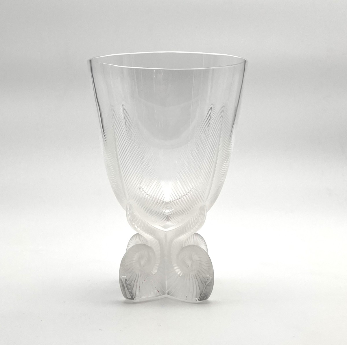 LALIQUE FRANCE - vase en cristal, modèle OSMONDE