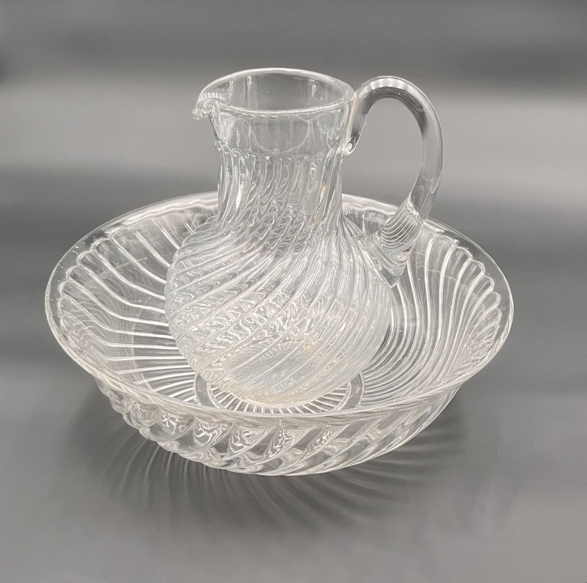 BACCARAT - ancien nécessaire de toilette en cristal, modèle BAMBOU-photo-2