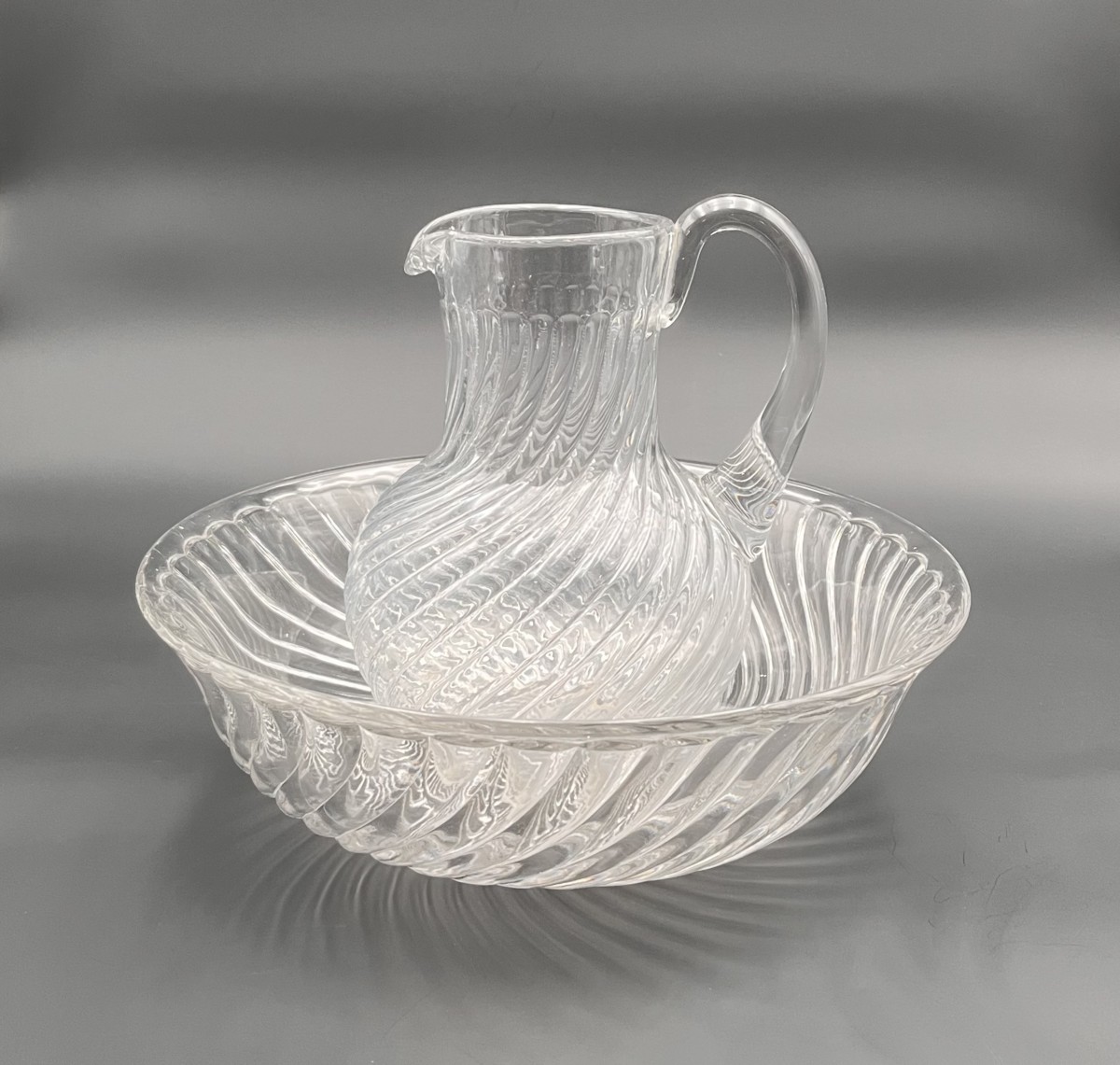 BACCARAT - ancien nécessaire de toilette en cristal, modèle BAMBOU-photo-3
