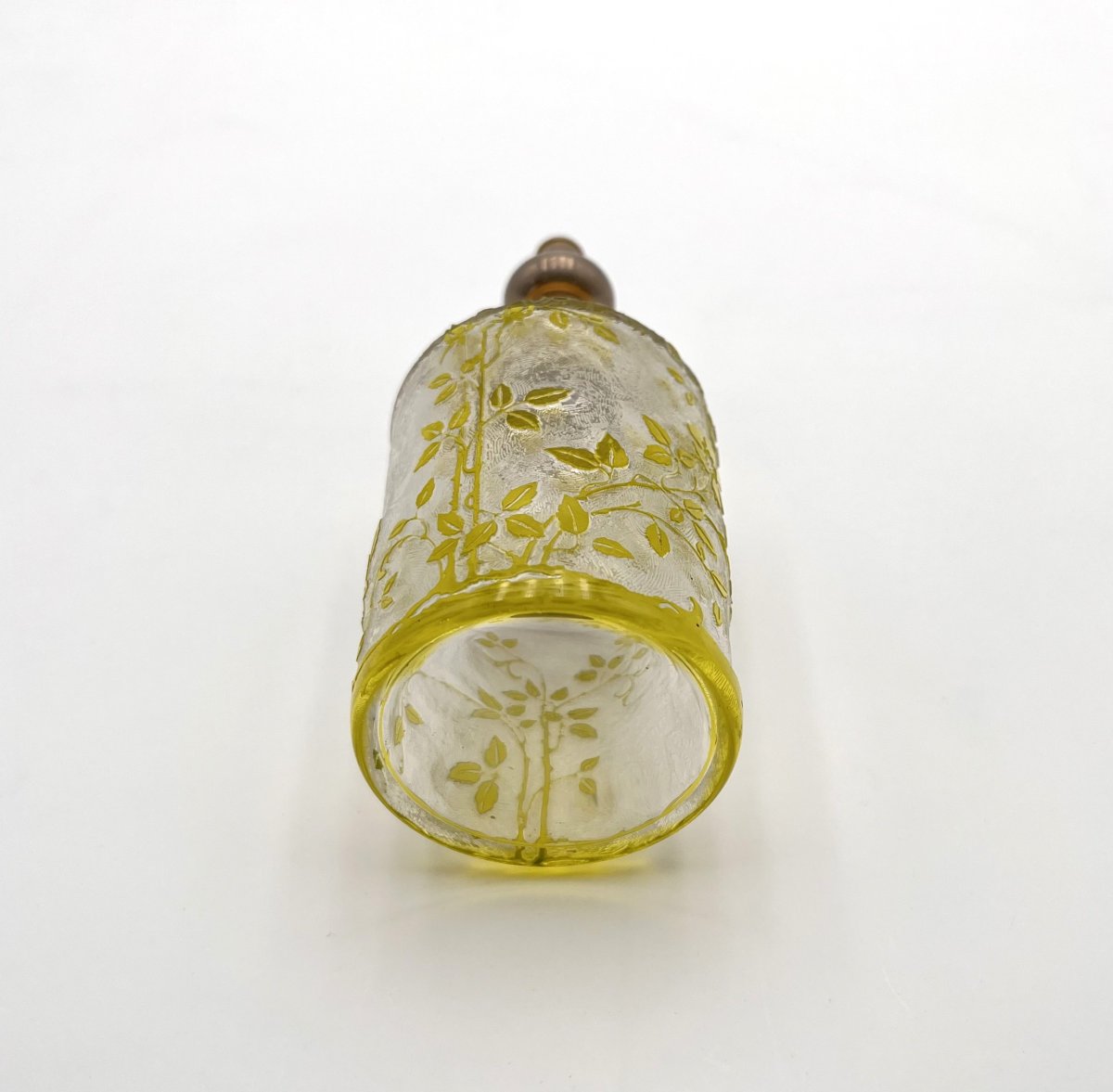 Baccarat - Antique Acid-etched Crystal Stilligoutte Perfume Bottle, Eglantier Model-photo-5