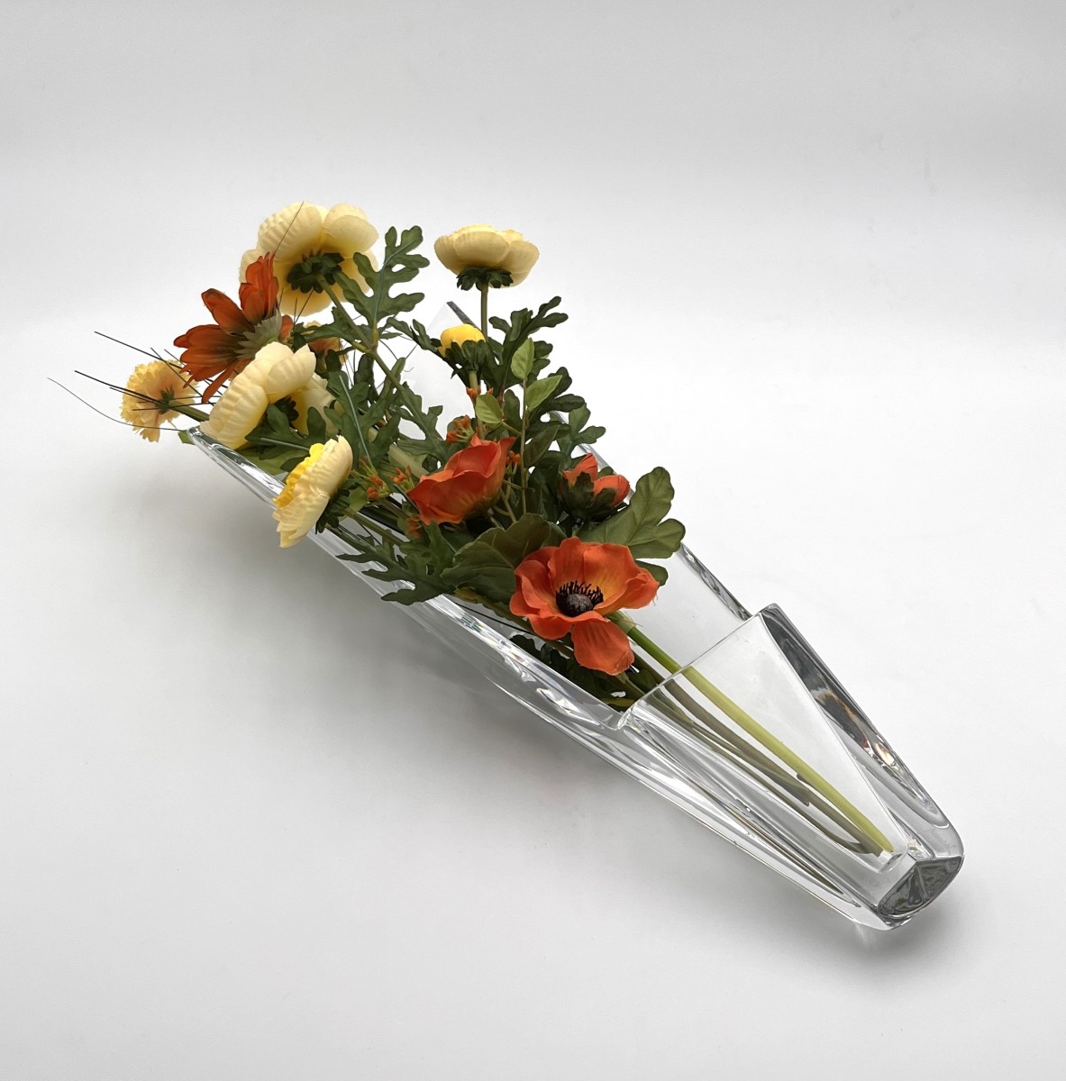 BACCARAT - vase couché en cristal estampillé - modèle DIVA 42 cm-photo-2