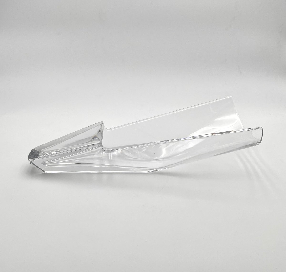 BACCARAT - vase couché en cristal estampillé - modèle DIVA 42 cm-photo-3