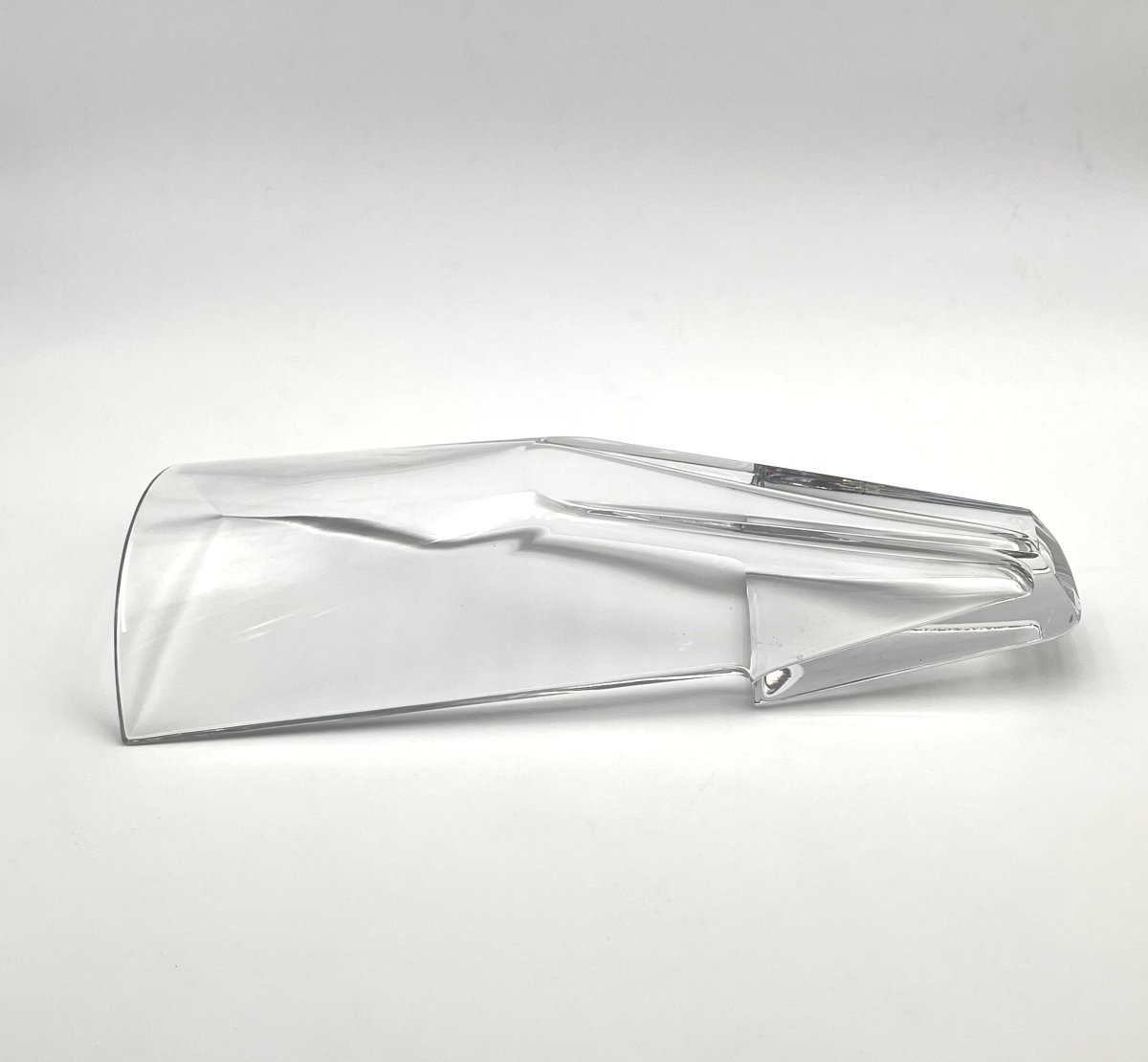 BACCARAT - vase couché en cristal estampillé - modèle DIVA 42 cm-photo-5