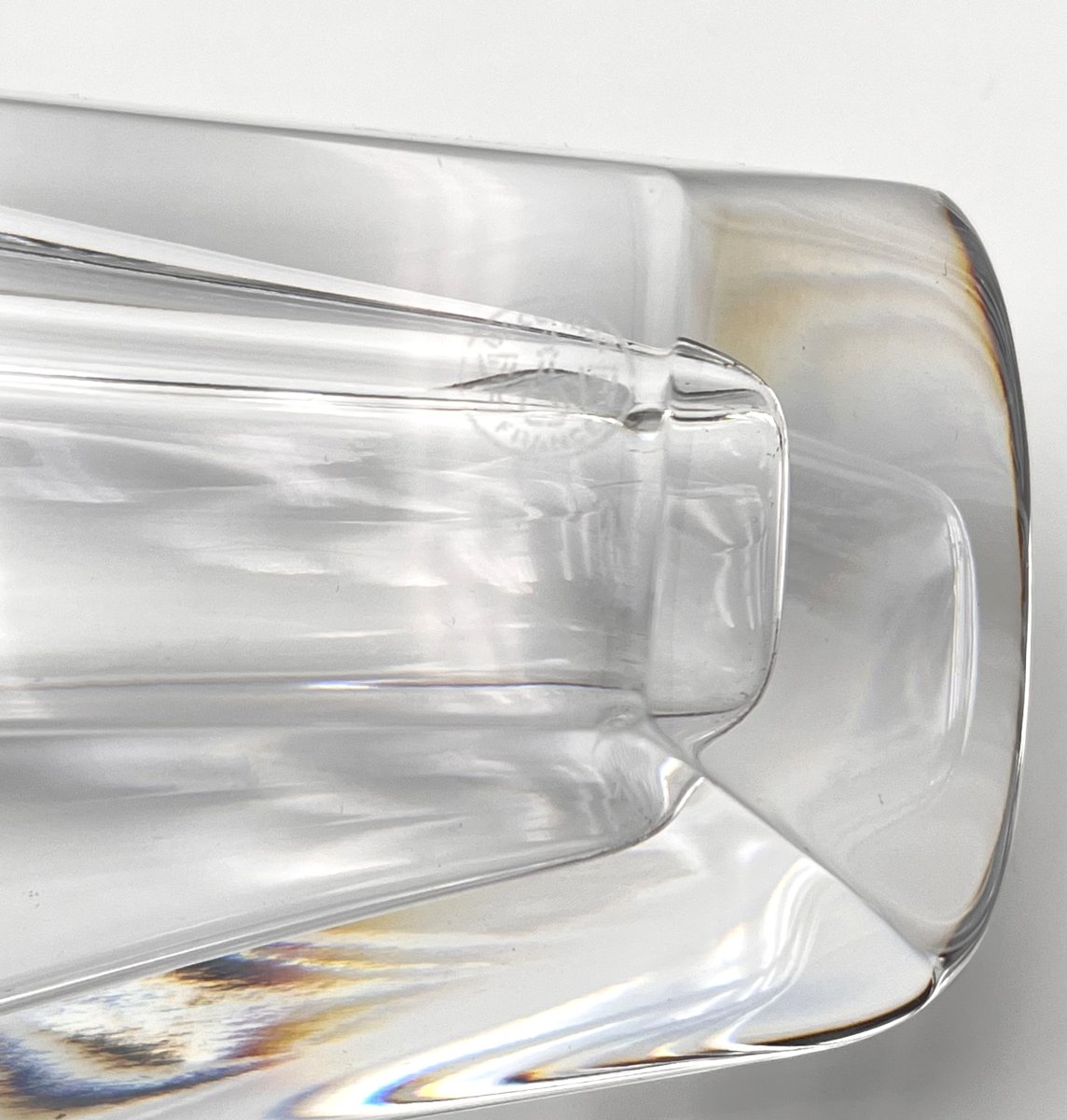 BACCARAT - vase couché en cristal estampillé - modèle DIVA 42 cm-photo-6