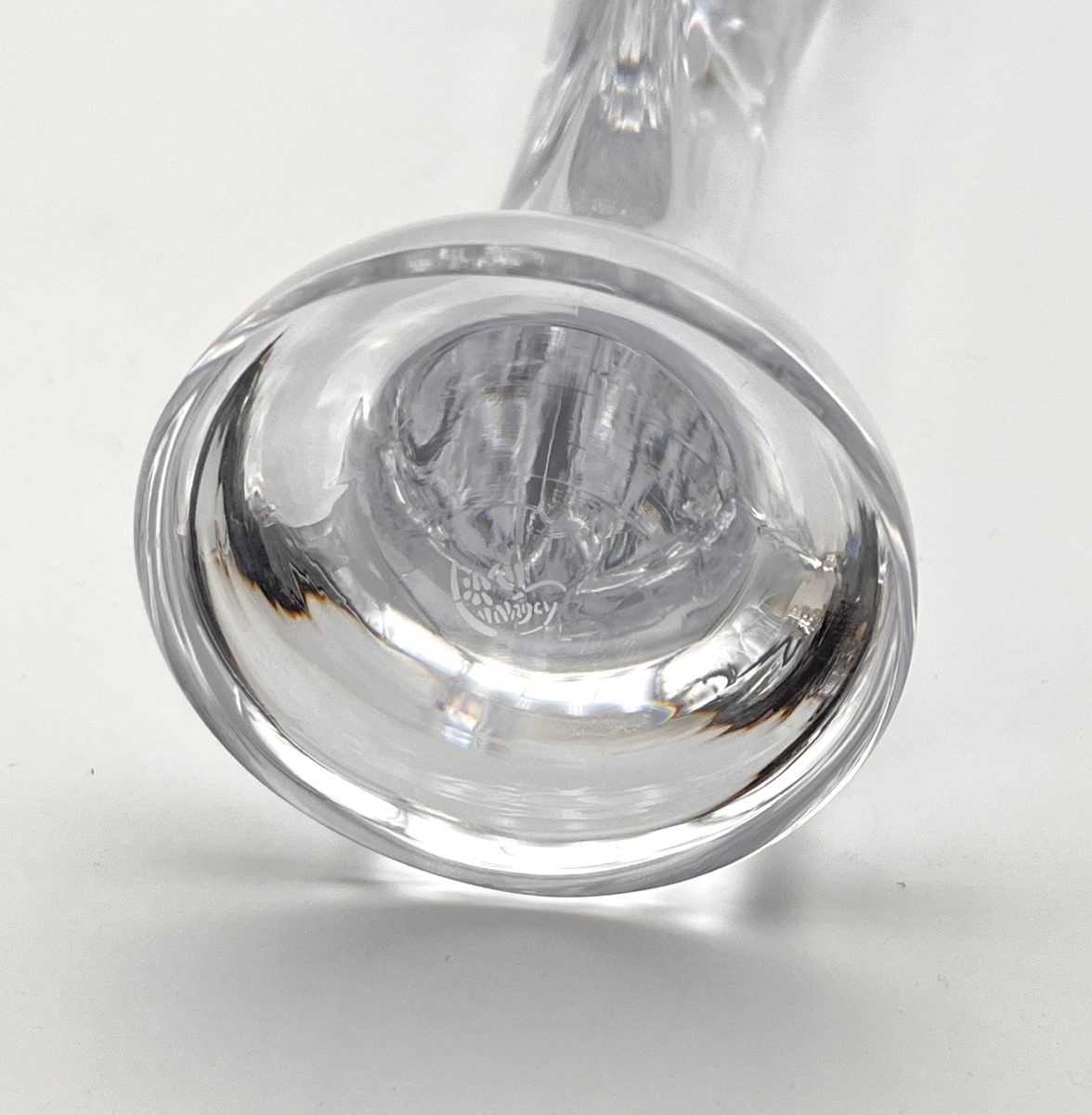 DAUM - sculpture / statue de la Vierge à l'enfant en cristal signé 28 cm-photo-1