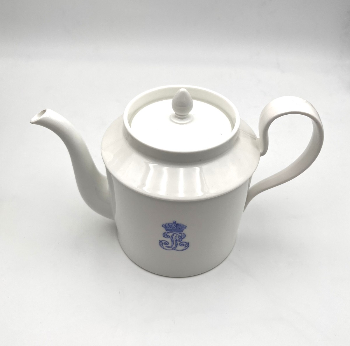 Manufacture Royal De Sevres - Teapot Louis Philippe Porcelain Signed Chateau De Compiegne 1845-photo-2