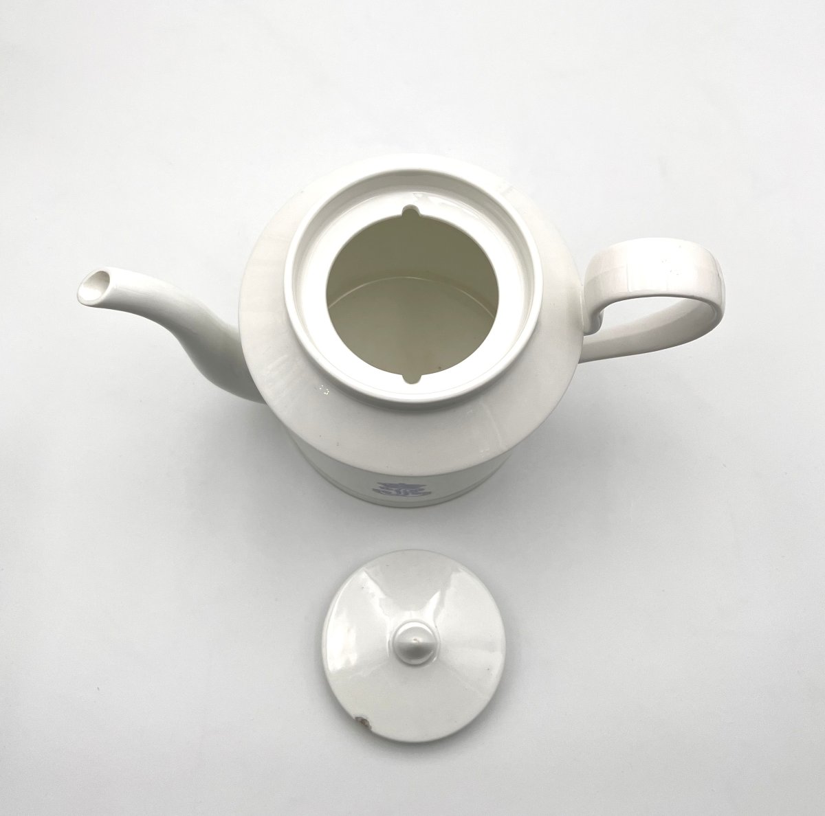 Manufacture Royal De Sevres - Teapot Louis Philippe Porcelain Signed Chateau De Compiegne 1845-photo-4