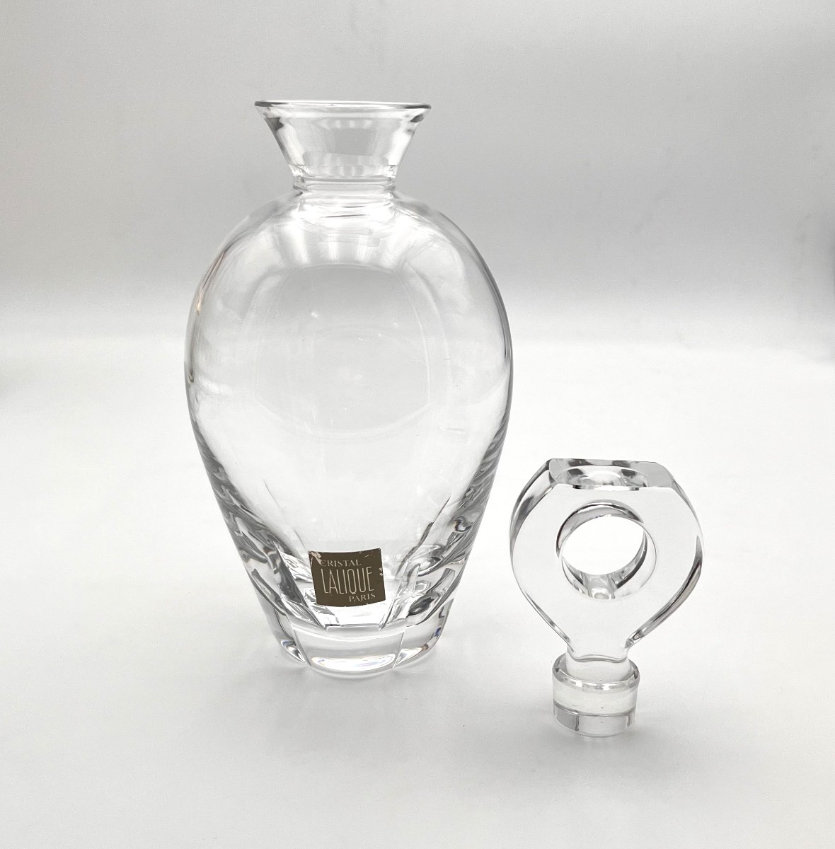 LALIQUE - carafe en cristal signée modèle HIGHLANDS-photo-4
