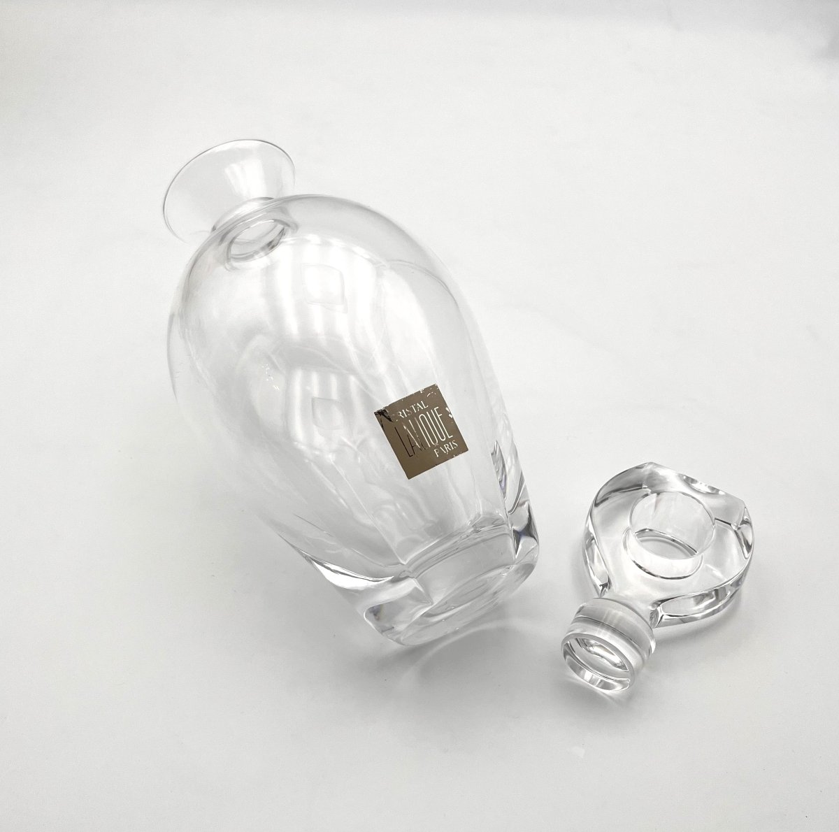 LALIQUE - carafe en cristal signée modèle HIGHLANDS-photo-2