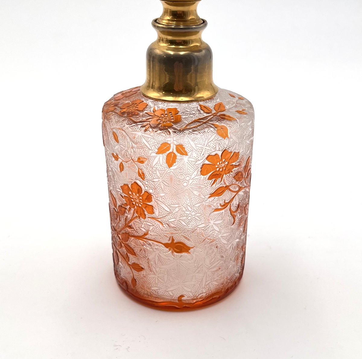 Baccarat - Antique Acid-etched Crystal Perfume Spray Bottle, Eglantier Model-photo-4