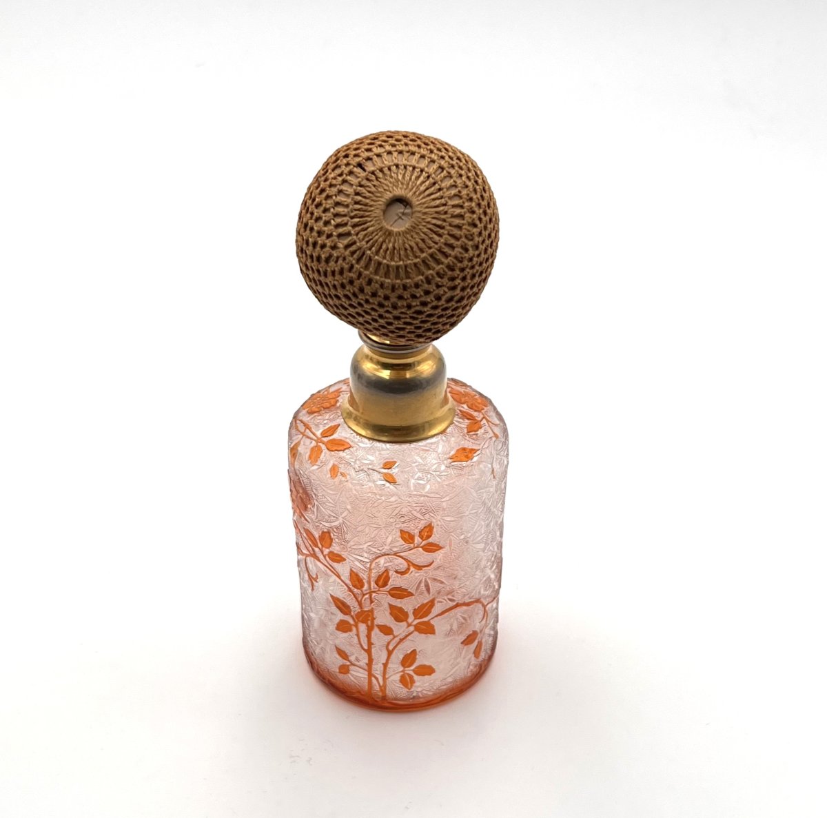 Baccarat - Antique Acid-etched Crystal Perfume Spray Bottle, Eglantier Model-photo-1