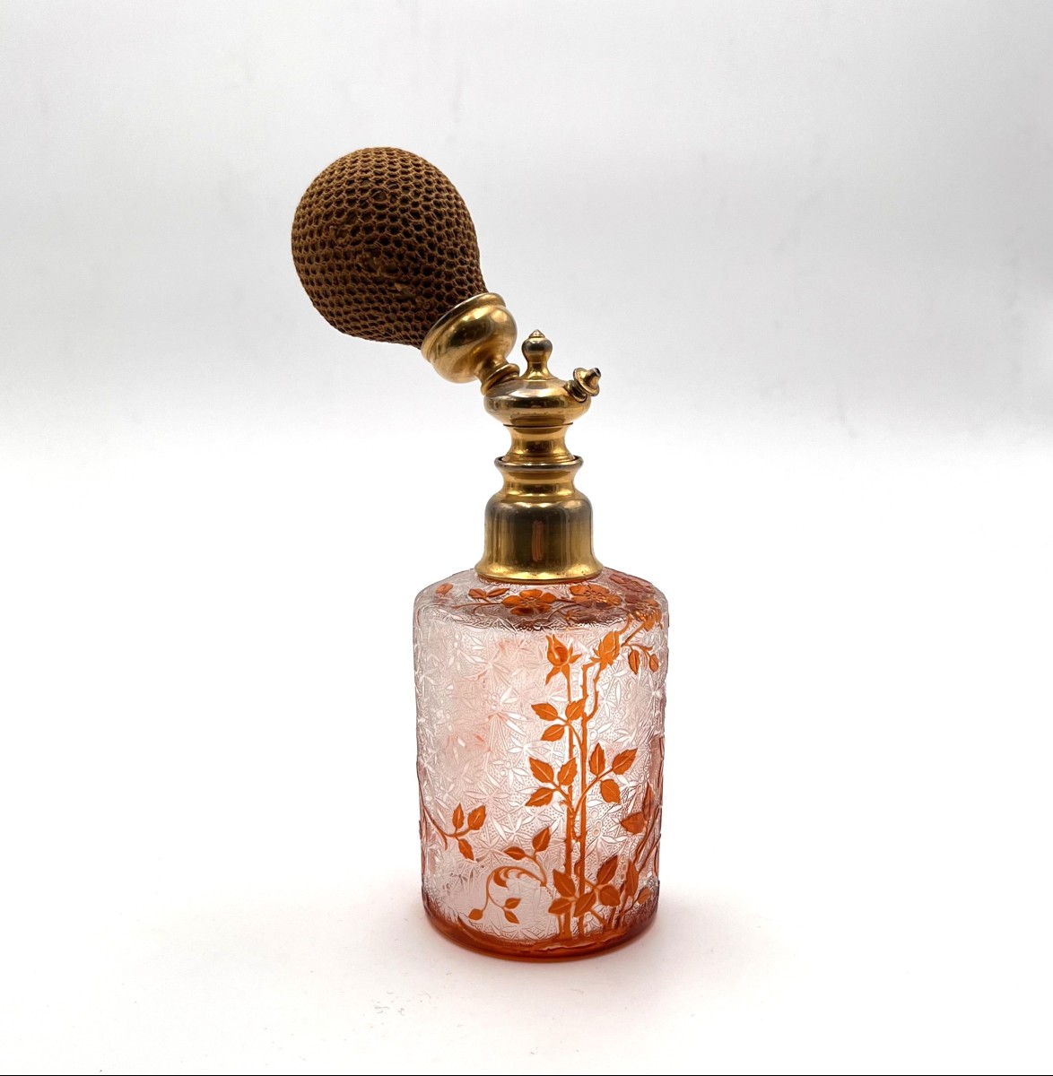 Baccarat - Antique Acid-etched Crystal Perfume Spray Bottle, Eglantier Model