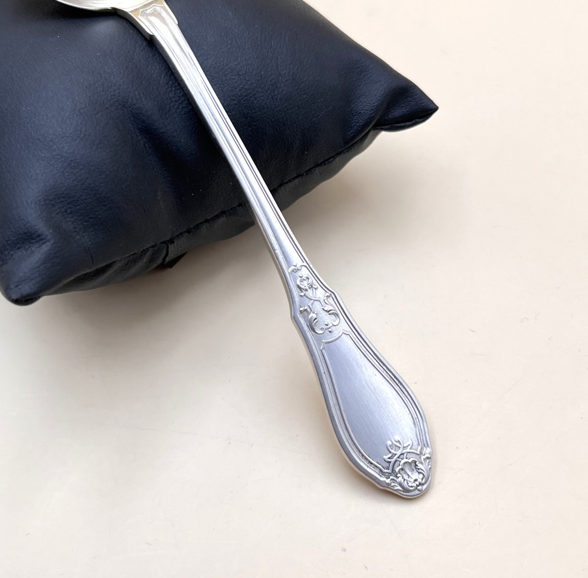 Lapparra & Gabriel - Minerve Solid Silver Sugar / Jam Ladle-photo-2