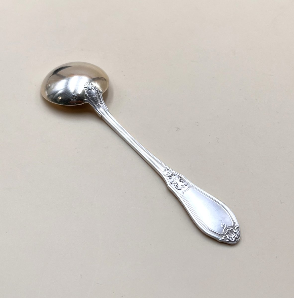 Lapparra & Gabriel - Minerve Solid Silver Sugar / Jam Ladle-photo-3