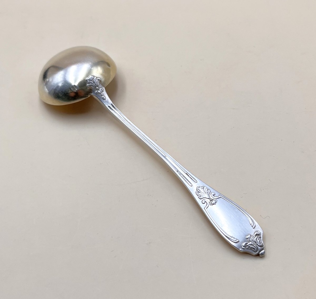 Léontine Compère - Minerve Solid Silver Sugar / Jam Ladle-photo-2