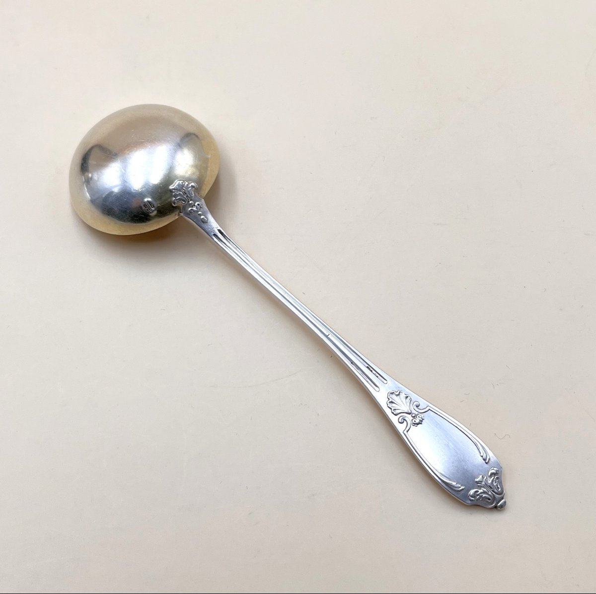 Léontine Compère - Minerve Solid Silver Sugar / Jam Ladle-photo-3