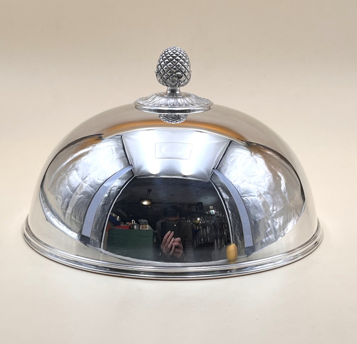 Christofle - Silver-plated Serving Bell-photo-4