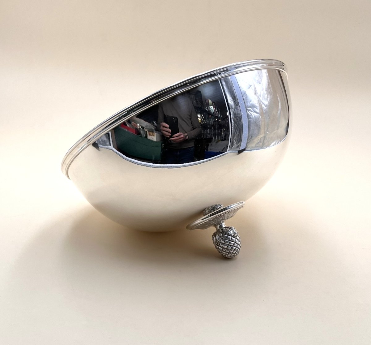 Christofle - Silver-plated Serving Bell-photo-4