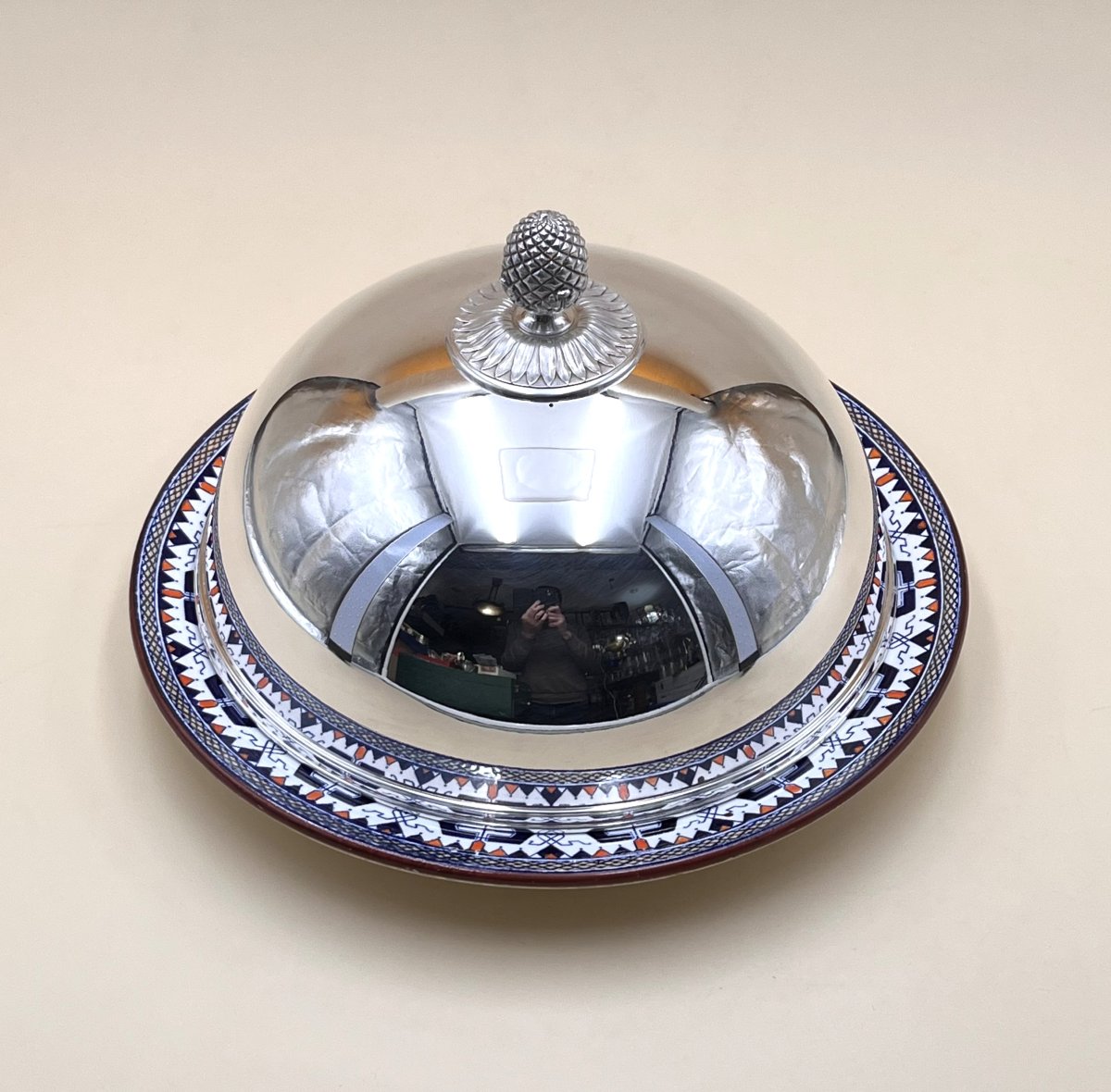 Christofle - Silver-plated Serving Bell-photo-8