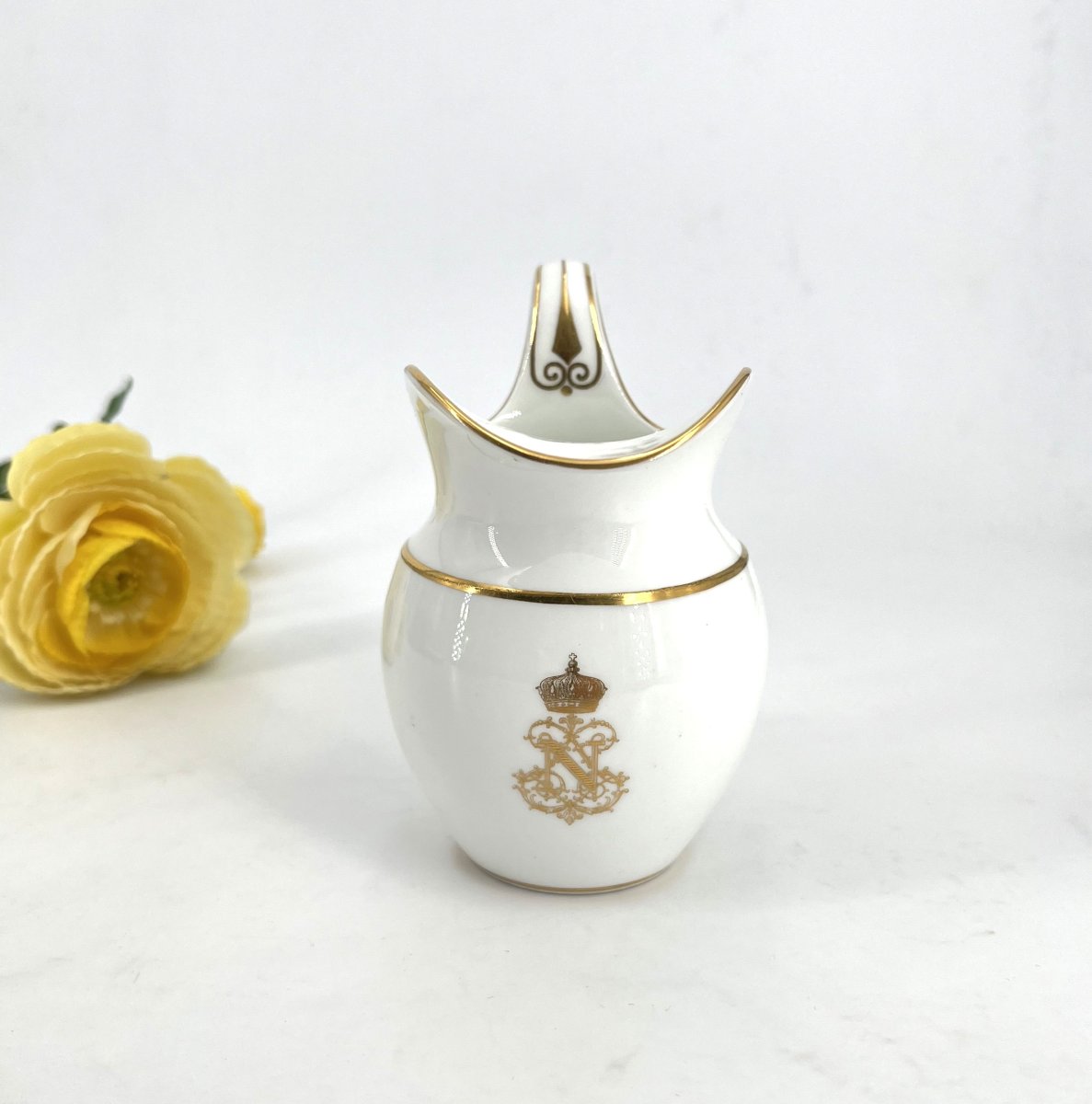 Porcelain Pitcher/creamer From Sèvres, Part Of Napoleon III’s Imperial Service—1858-photo-2