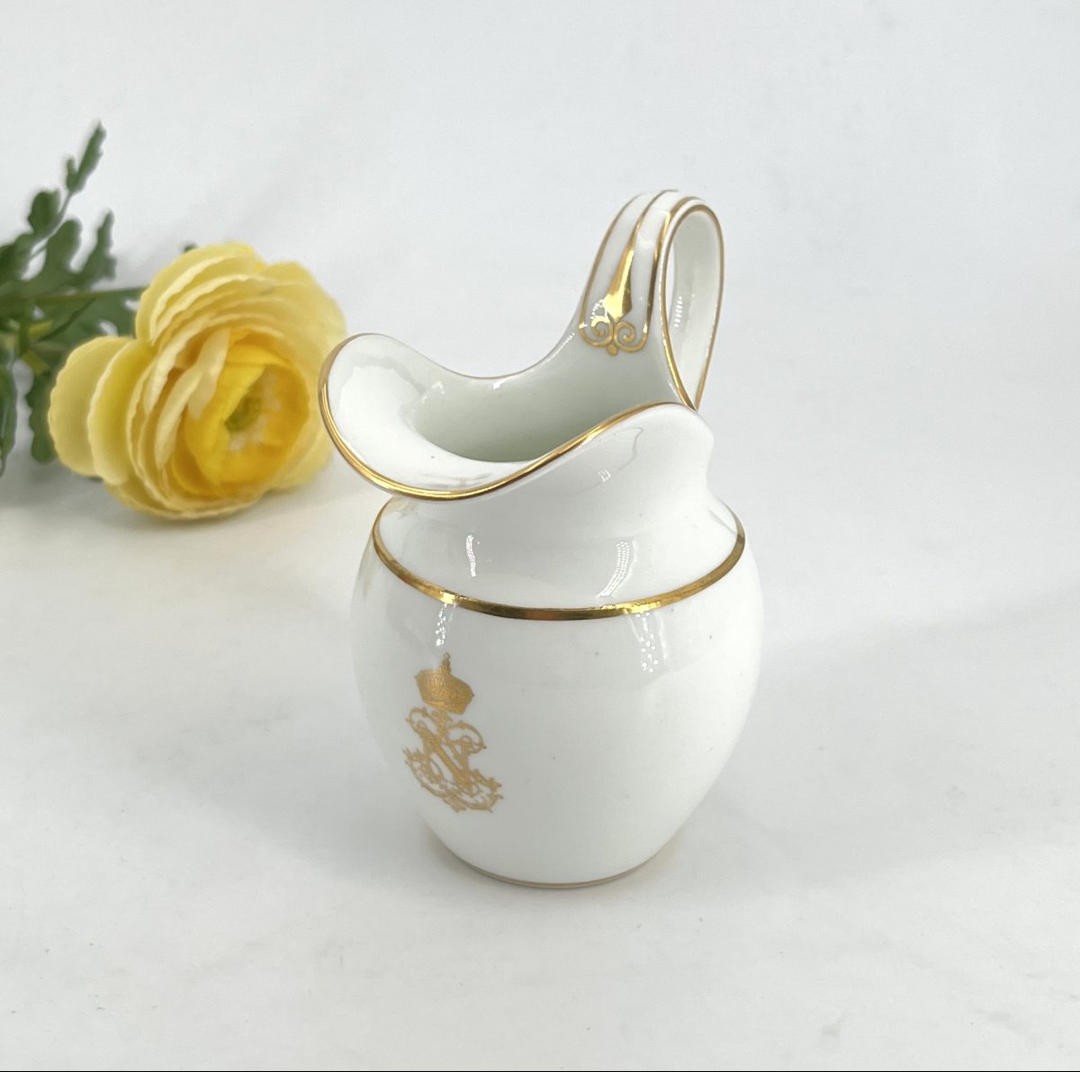 Porcelain Pitcher/creamer From Sèvres, Part Of Napoleon III’s Imperial Service—1858-photo-4