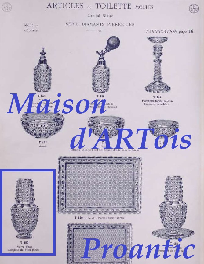 Baccarat - "water Glass" Set In Red Enameled Crystal, Diamants Pierreries Model-photo-7