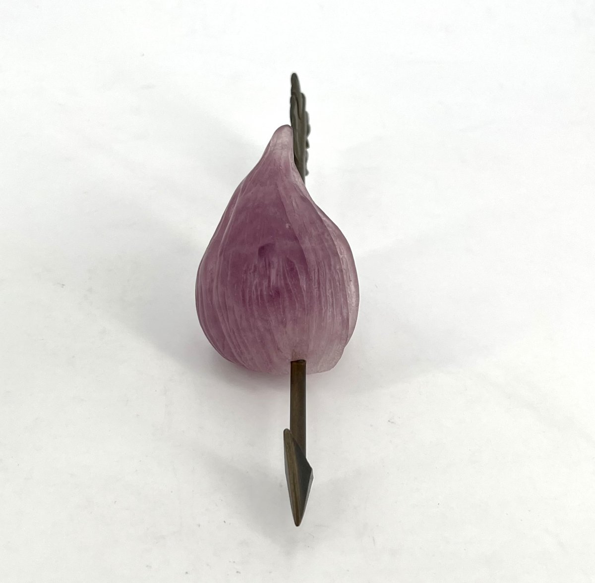 "figue" Sculpture In Glass Paste, Signed By Daum France And Hilton Mac Connico-photo-1