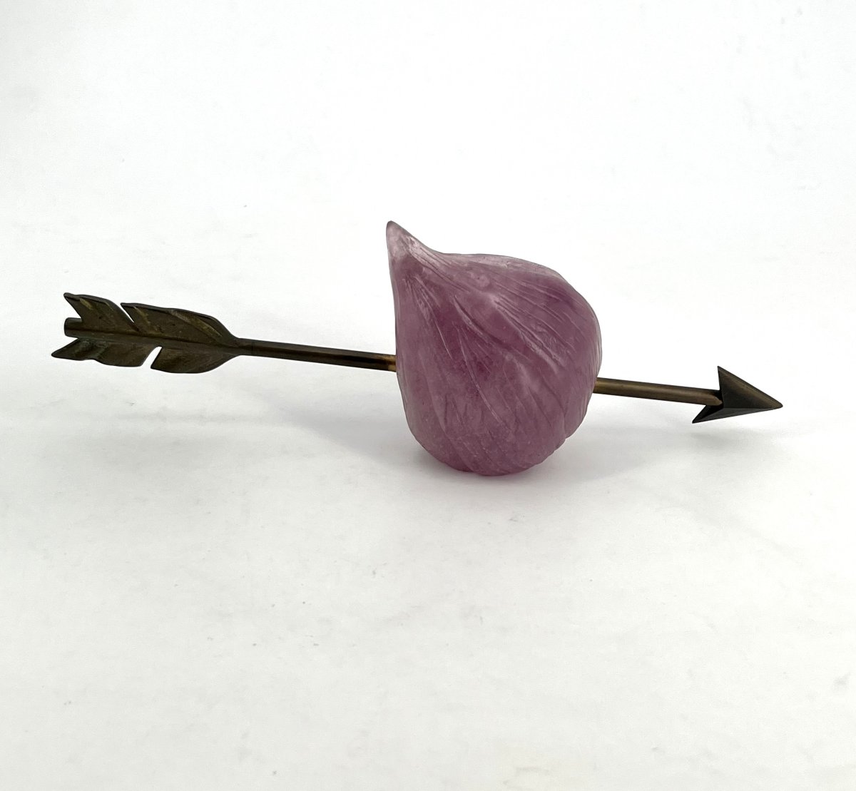 "figue" Sculpture In Glass Paste, Signed By Daum France And Hilton Mac Connico-photo-2