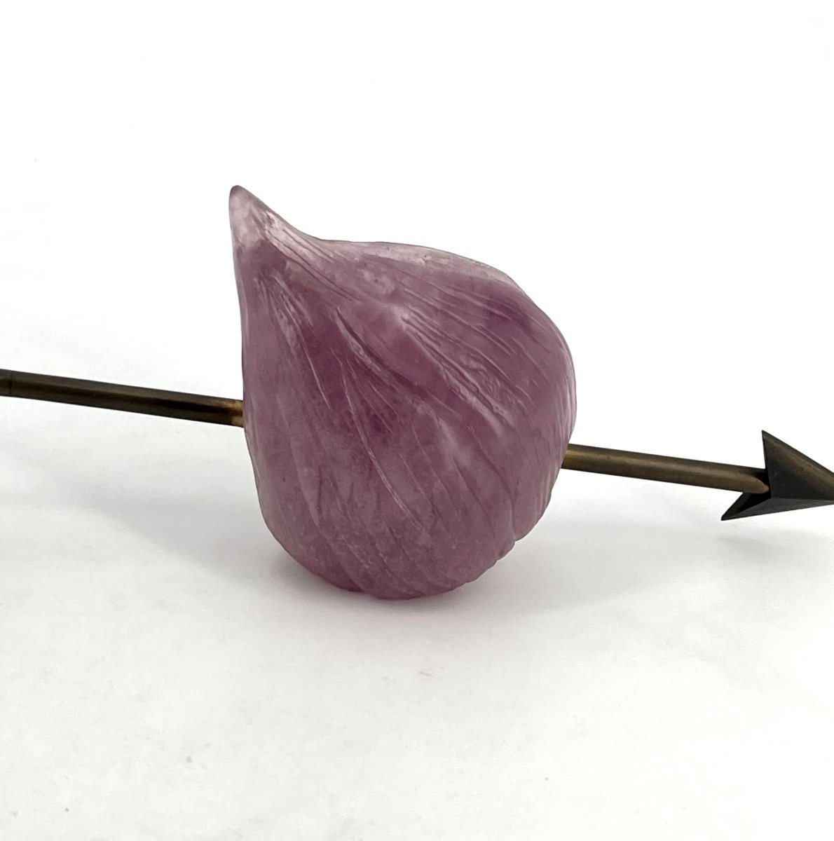 "figue" Sculpture In Glass Paste, Signed By Daum France And Hilton Mac Connico-photo-3