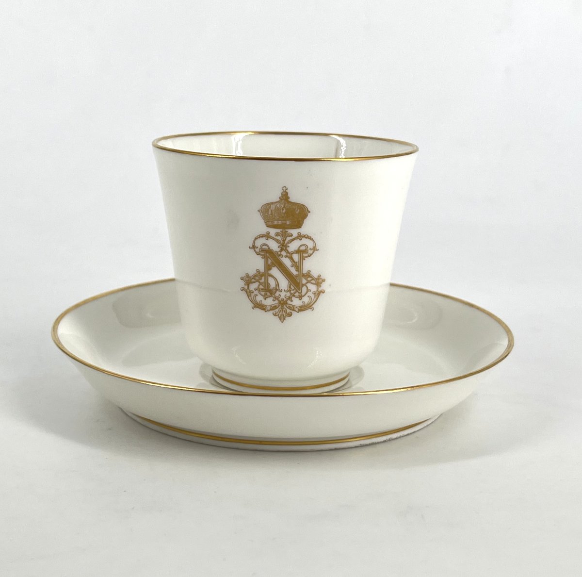 Sevres Porcelain Cup From The Imperial Service Of Napoleon III - 1860-photo-2