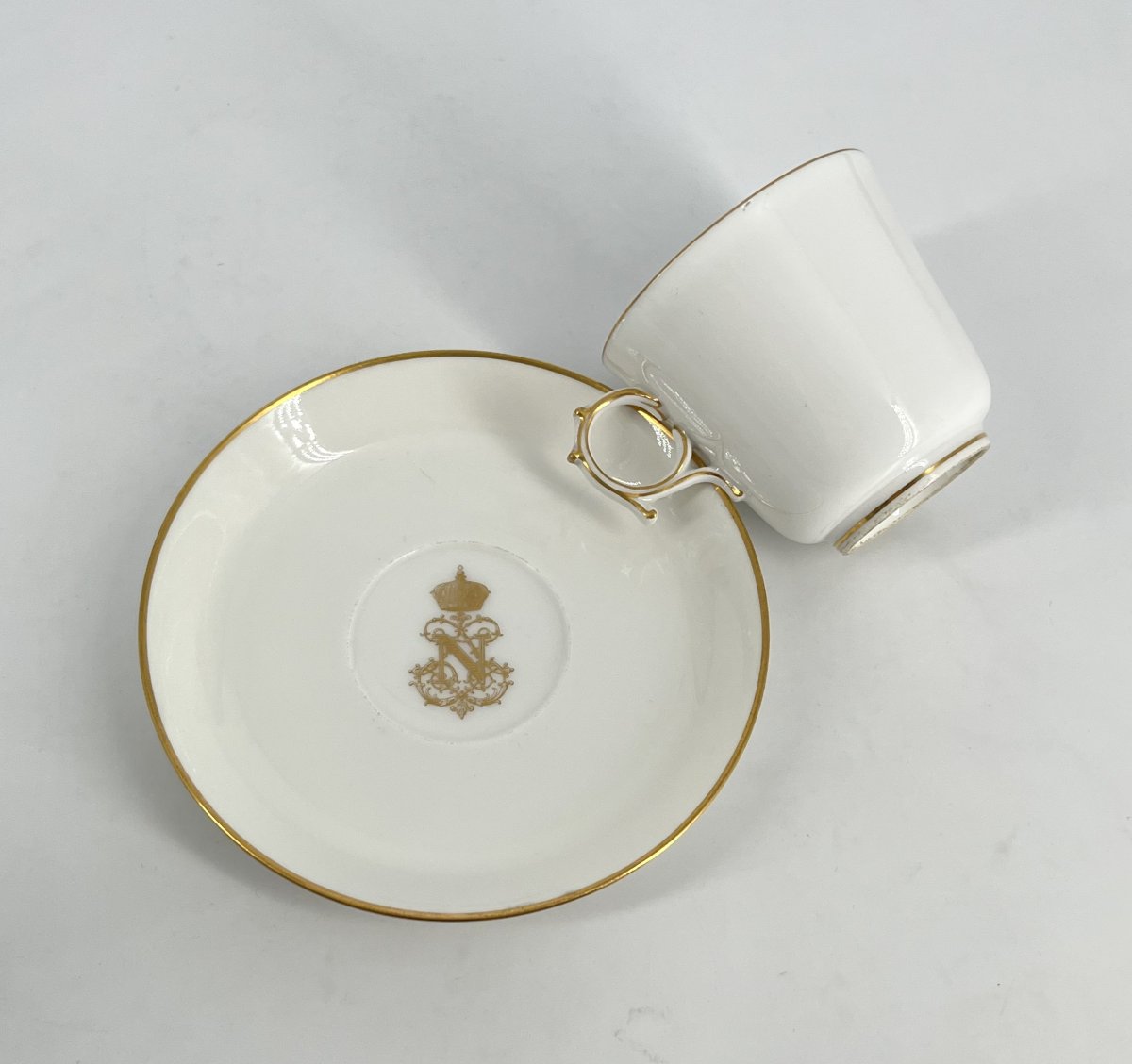 Sevres Porcelain Cup From The Imperial Service Of Napoleon III - 1860-photo-3