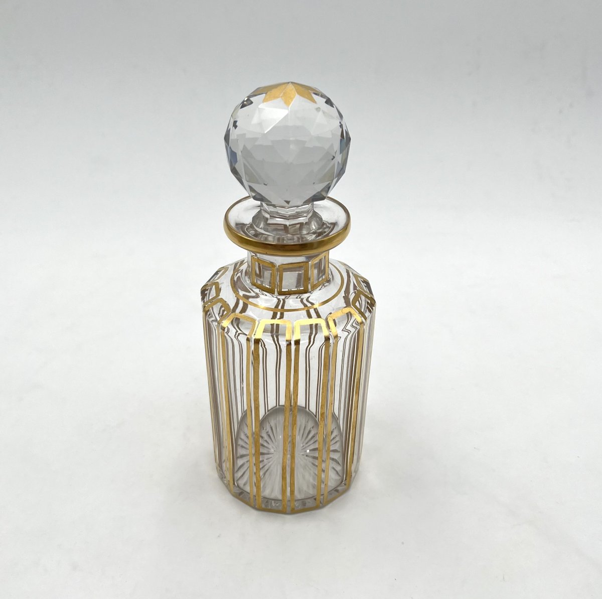 ancien flacon à parfum en cristal de BACCARAT modèle CANNELURES 17,5 cm-photo-2