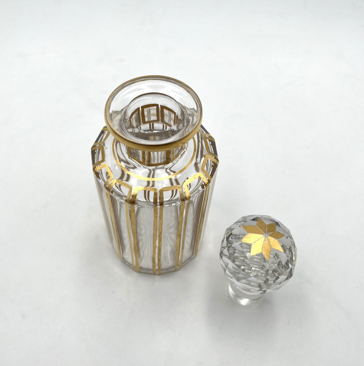 ancien flacon à parfum en cristal de BACCARAT modèle CANNELURES 17,5 cm-photo-4