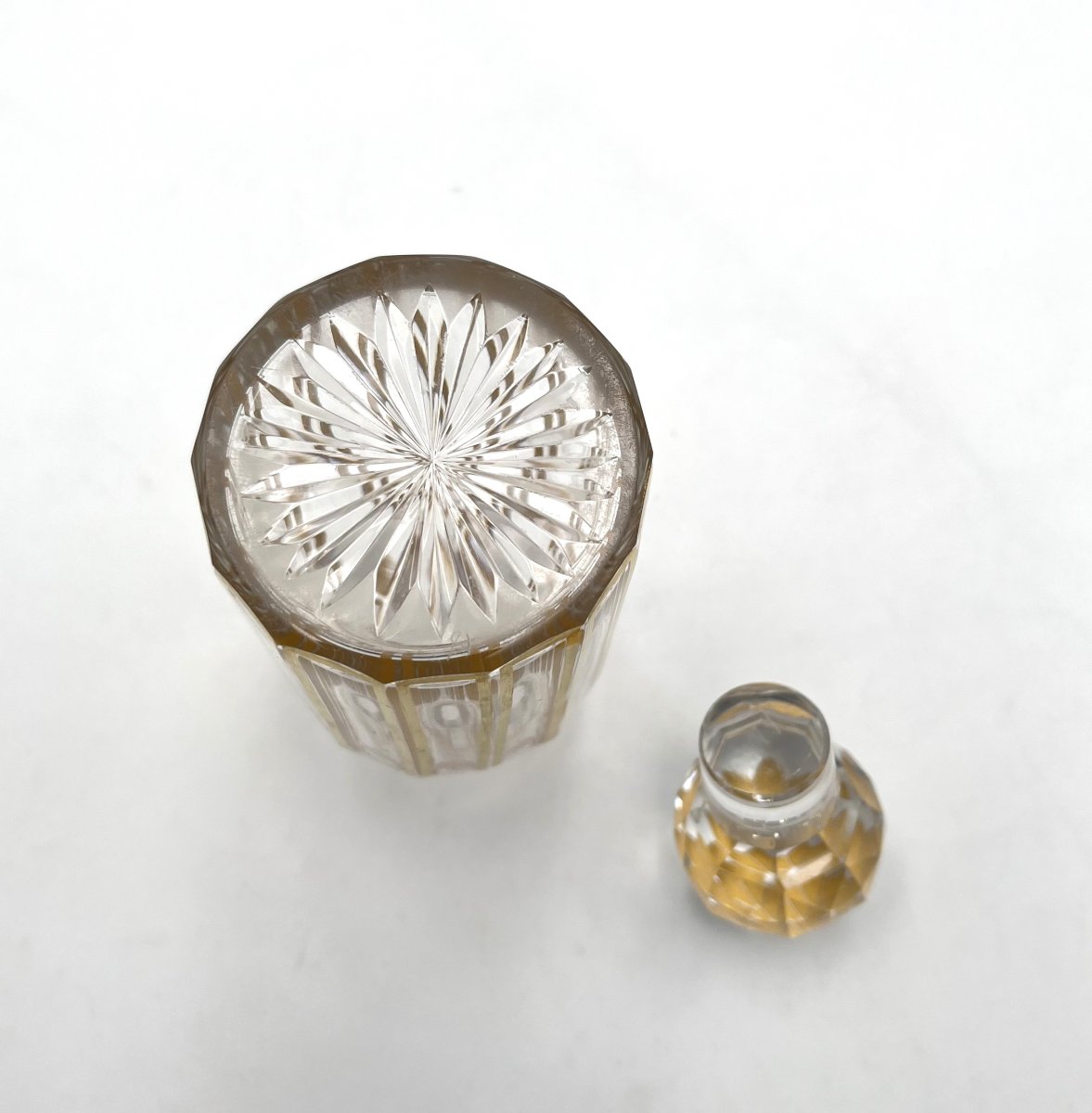 ancien flacon à parfum en cristal de BACCARAT modèle CANNELURES 17,5 cm-photo-4