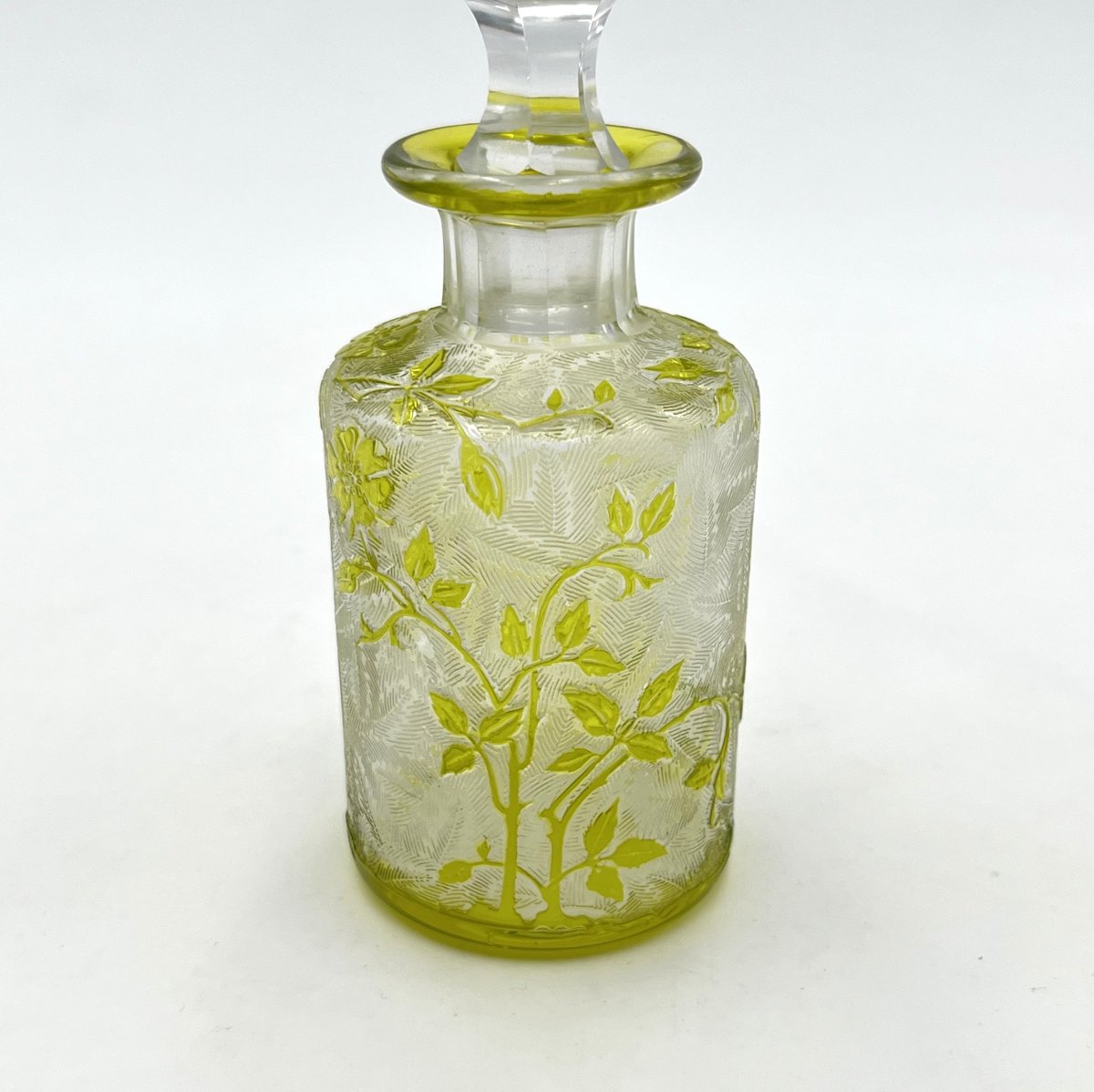Baccarat - Acid-etched Crystal Perfume Bottle, églantier Model - 12.5 Cm-photo-2