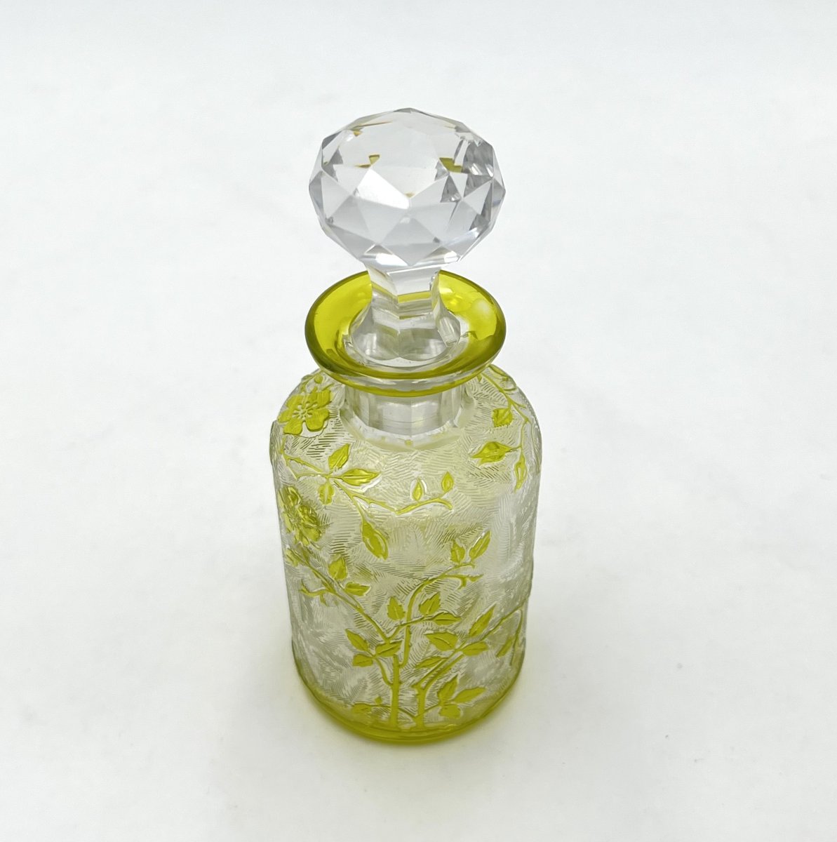 Baccarat - Acid-etched Crystal Perfume Bottle, églantier Model - 12.5 Cm-photo-3