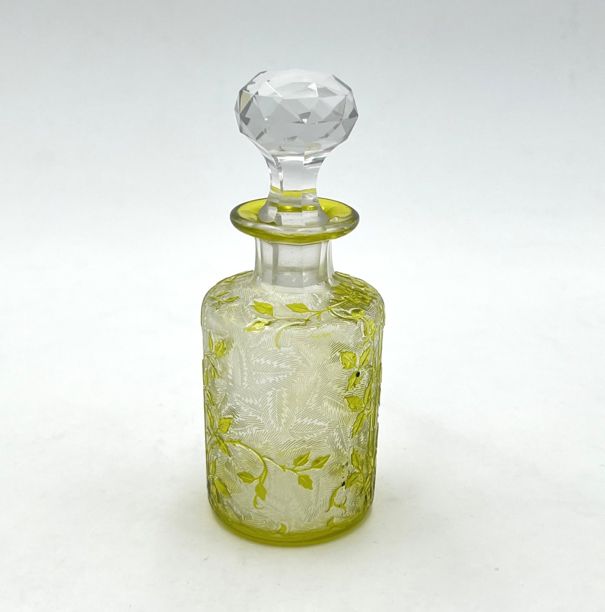 Baccarat - Acid-etched Crystal Perfume Bottle, églantier Model - 12.5 Cm-photo-4