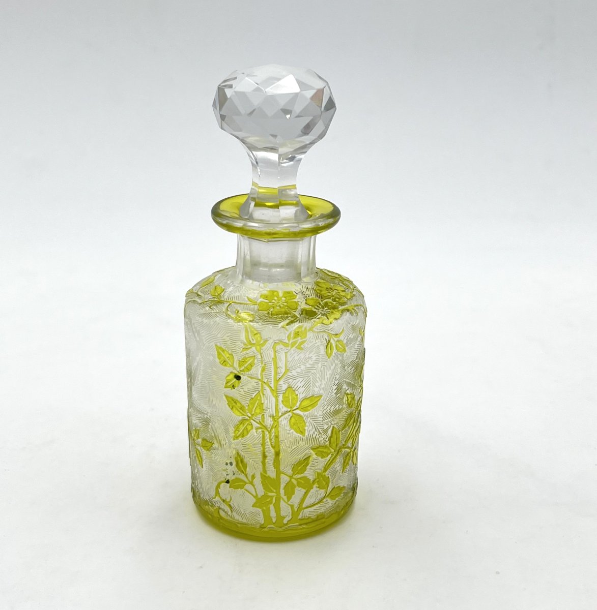 Baccarat - Acid-etched Crystal Perfume Bottle, églantier Model - 12.5 Cm-photo-1