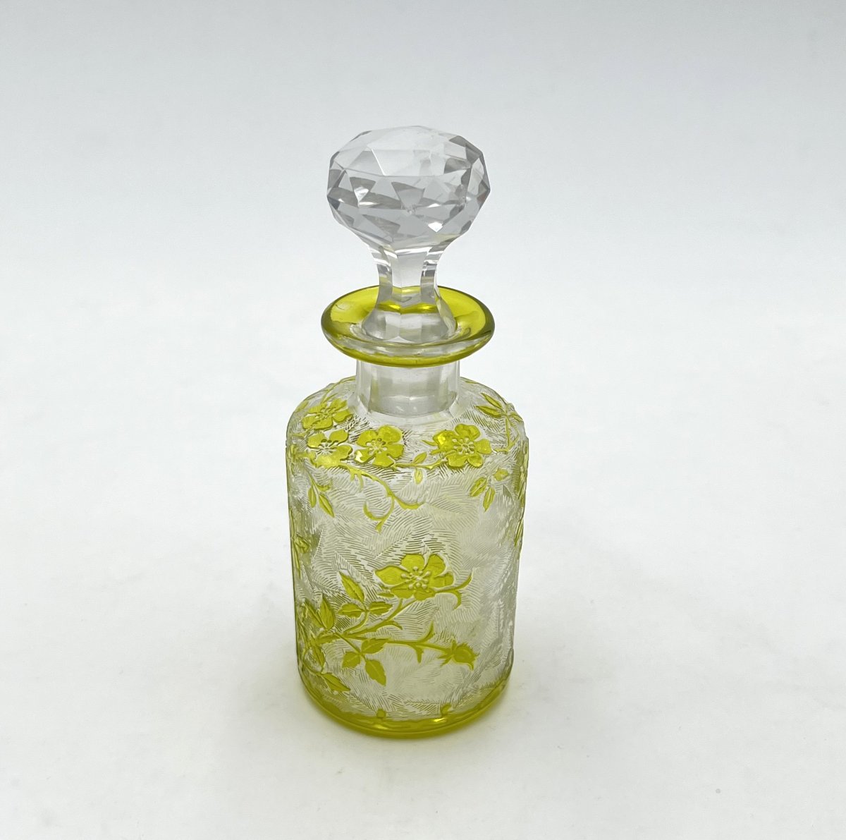 Baccarat - Acid-etched Crystal Perfume Bottle, églantier Model - 12.5 Cm-photo-2