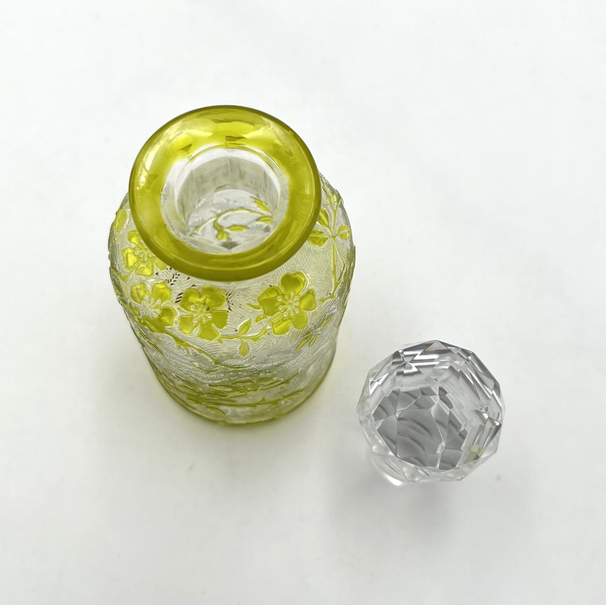 Baccarat - Acid-etched Crystal Perfume Bottle, églantier Model - 12.5 Cm-photo-4