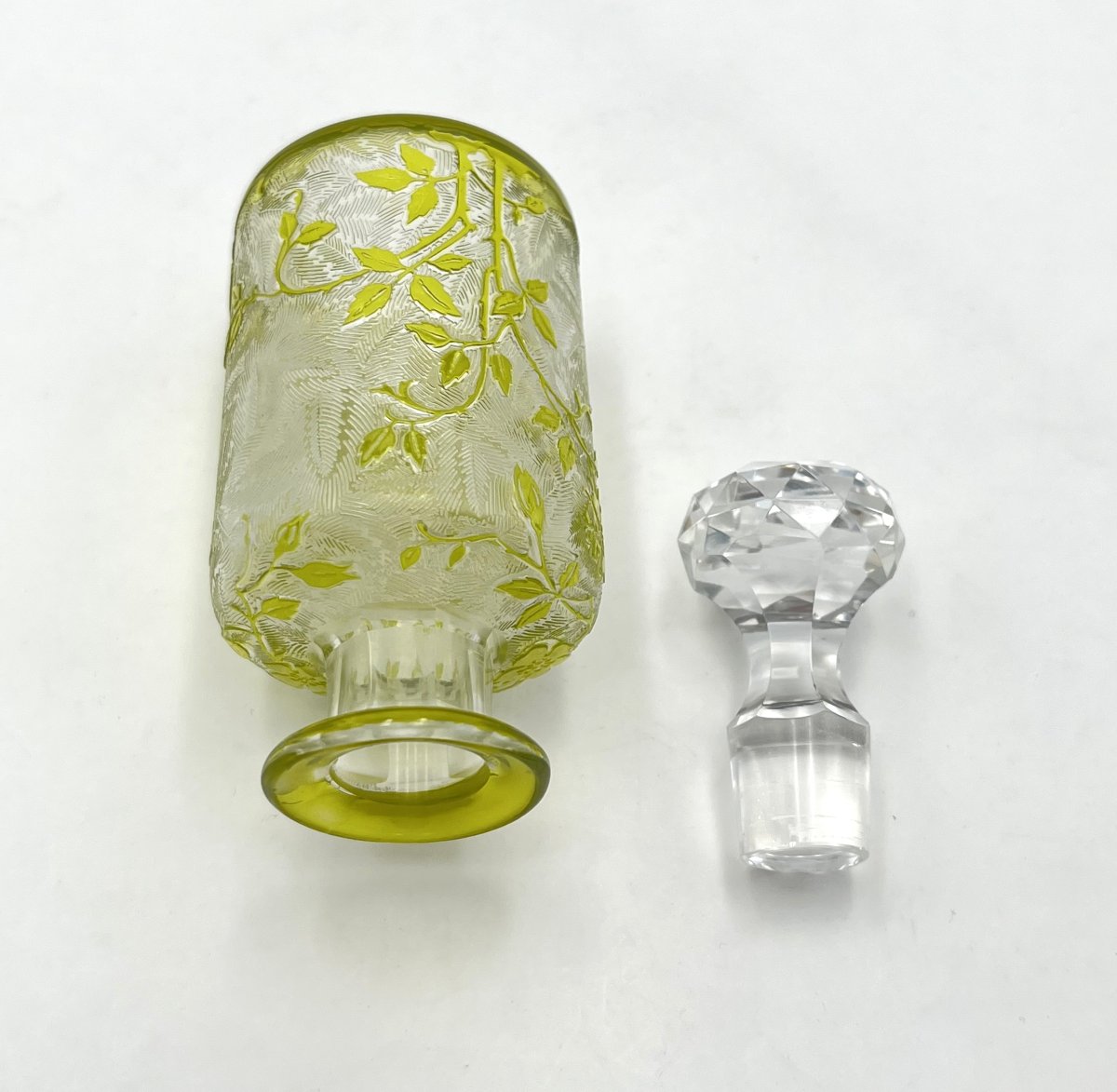 Baccarat - Acid-etched Crystal Perfume Bottle, églantier Model - 12.5 Cm-photo-6