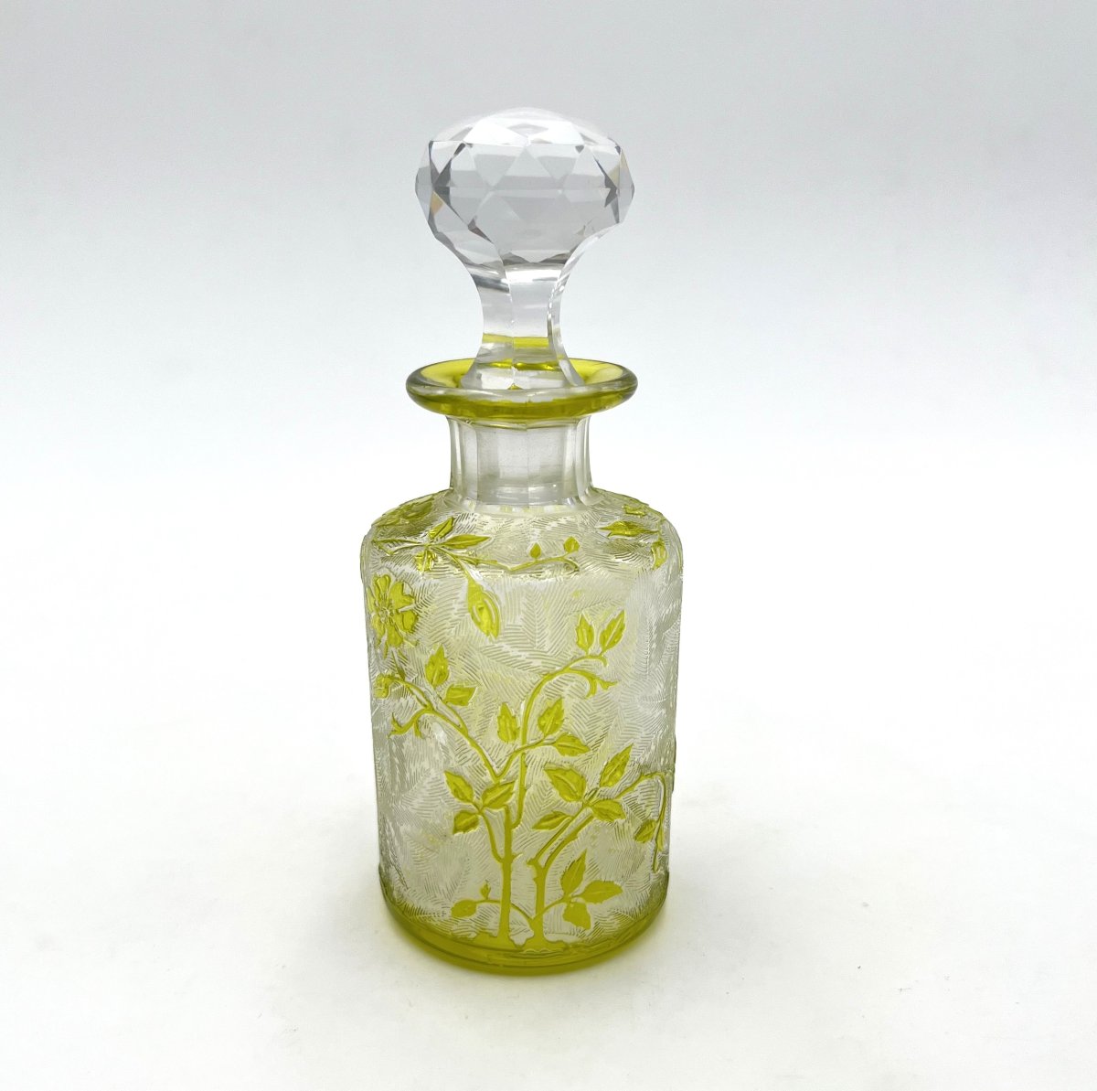 Baccarat - Acid-etched Crystal Perfume Bottle, églantier Model - 12.5 Cm