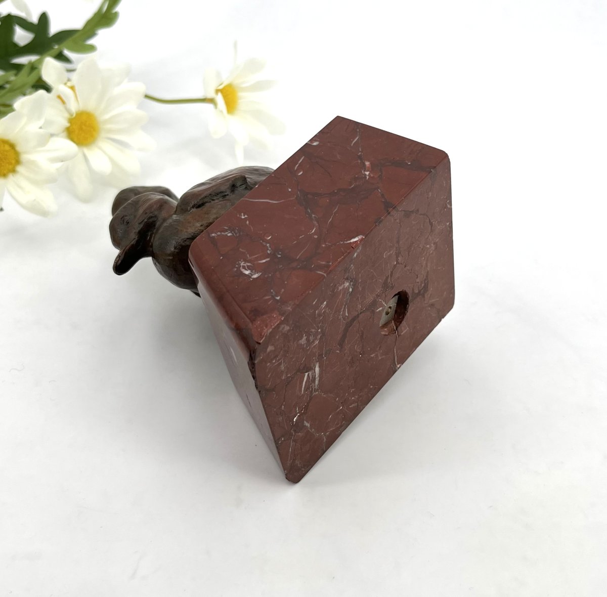 Bronze Animal Sculpture Depicting Ducklings, 14 Cm-photo-3