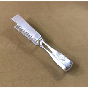 Hénin & Fils - Minerve Solid Silver Asparagus Tongs
