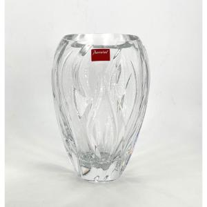 Baccarat - Tournesol Crystal Vase, 24.5 Cm - Like-new Condition