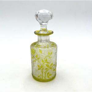 Baccarat - Acid-etched Crystal Perfume Bottle, églantier Model - 12.5 Cm